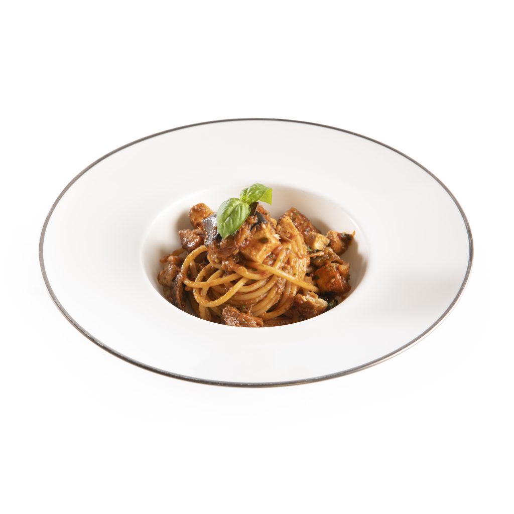 Swordfish, Eggplant and Mentuccia Ragout 2 portions Filippo La